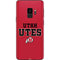 Utah Utes Text on Red Galaxy S9 Skin